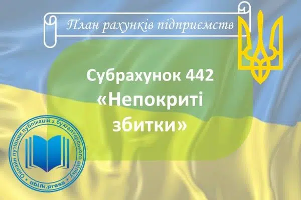 Субрахунок 442 "Непокриті збитки"