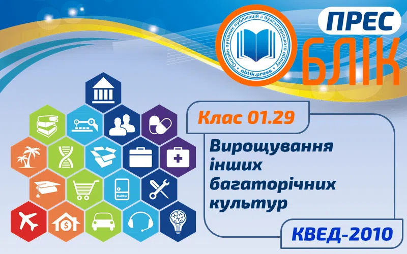 КВЕД-2010 Клас 01.29 "Вирощування інших багаторічних культур"