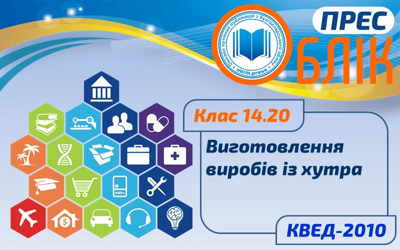КВЕД-2010 Клас 14.20 "Виготовлення виробів із хутра"